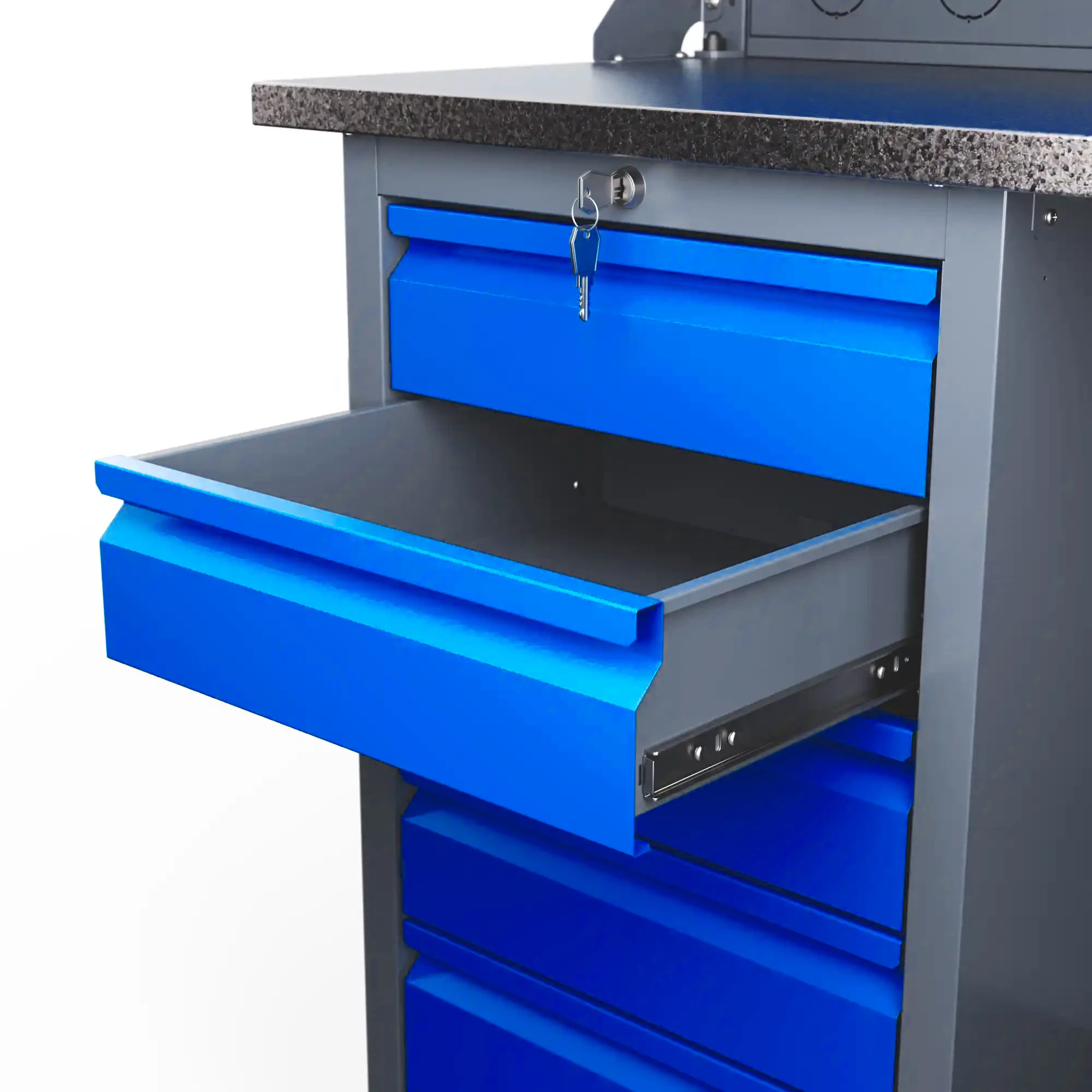 SLF 181.57.2 Стол-верстак универсальный, двухтумбовый 855x1800x500 мм