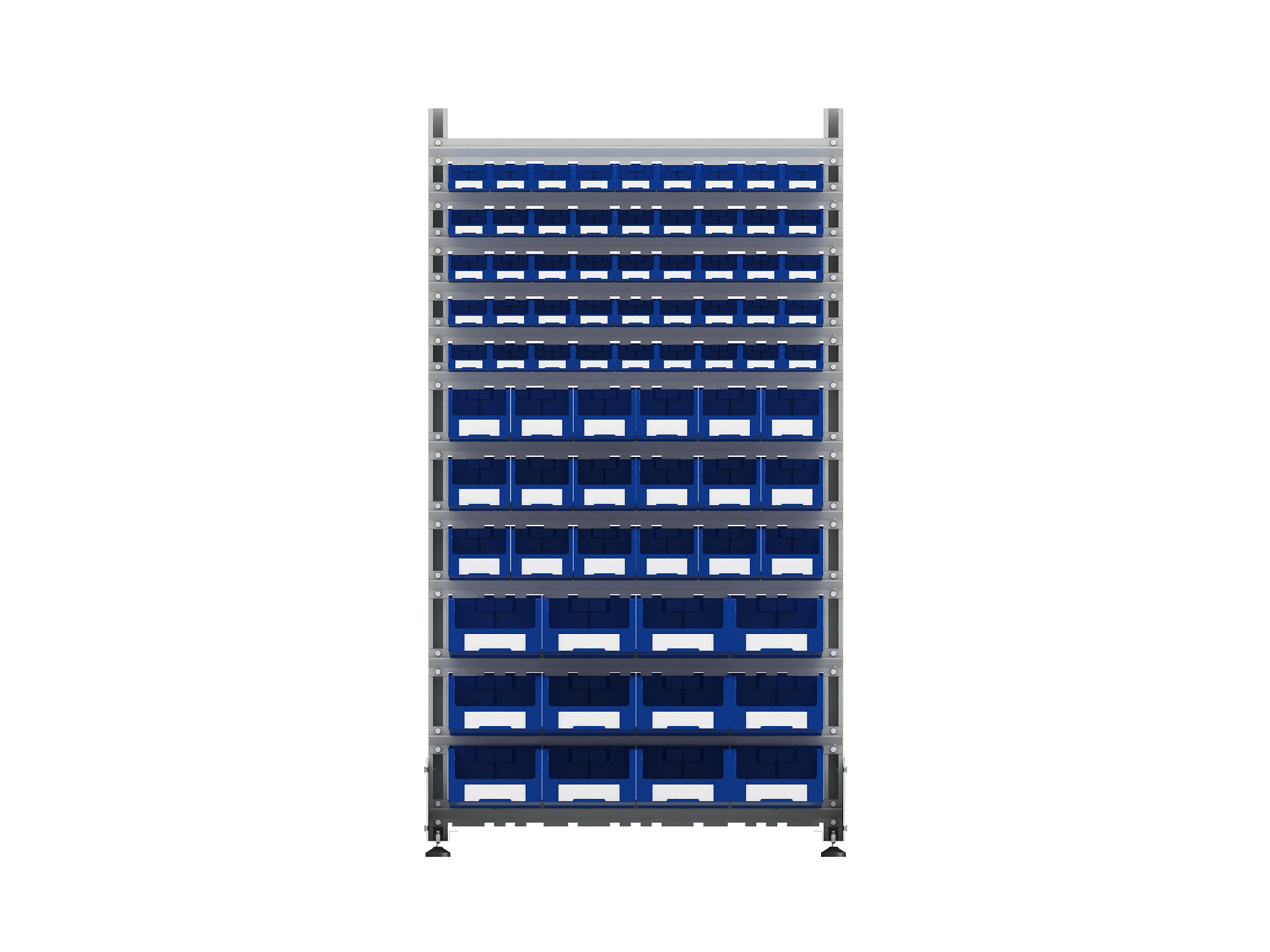 ER-00024089 Стеллаж для пластиковых лотков SORTEX односторонний 1800x1000x450.06