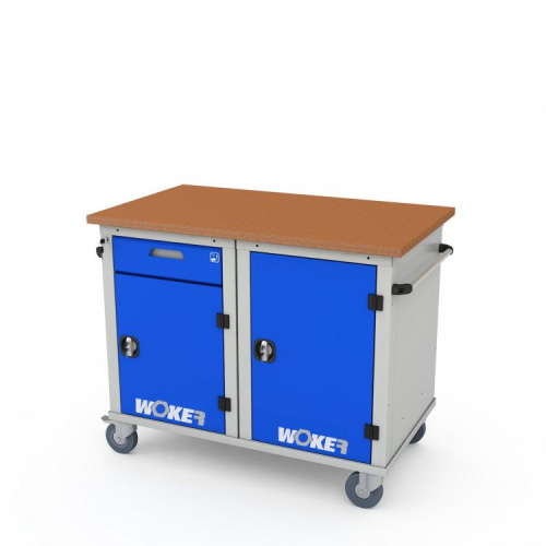 ER-00020481 Верстак мобильный двухтумбовый WOKER PRO 2201.1200