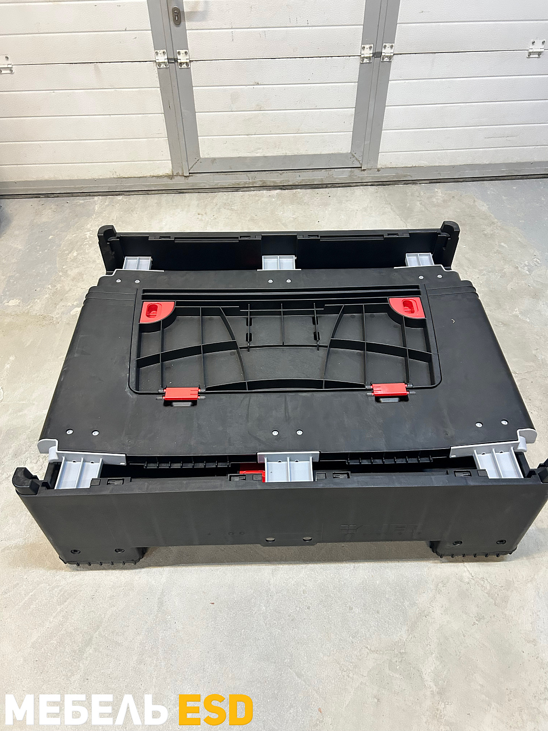 Складной ящик Bigbox с ESD-защитой на полозьях
