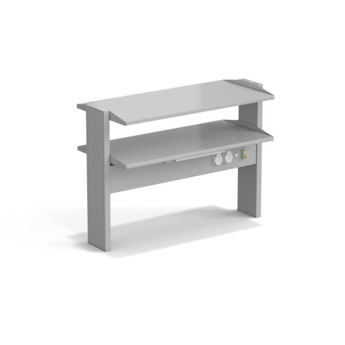 77.0101.10.00-01 Стеллаж технологический островной ЭКРОС с двумя полками на 900